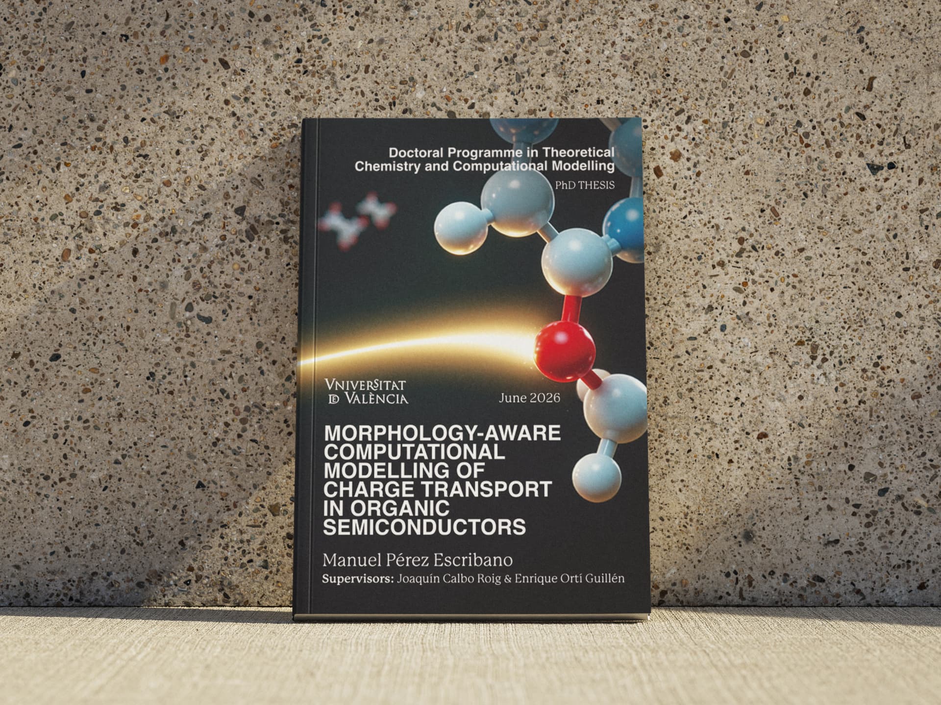 Diseño de cubierta de tesis doctoral — Diseño editorial académico por Sara Navarro